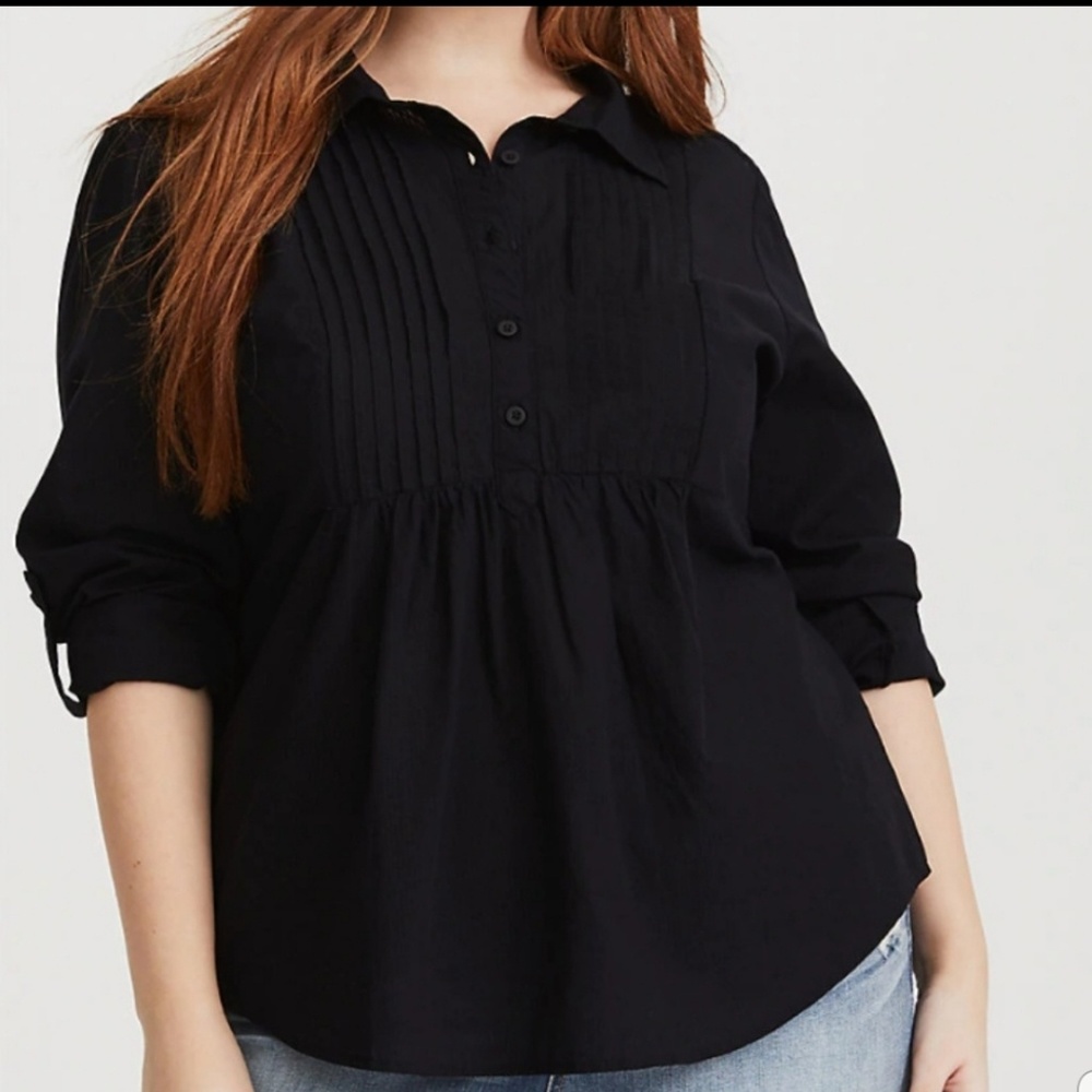 Torrid Military Style Blouse